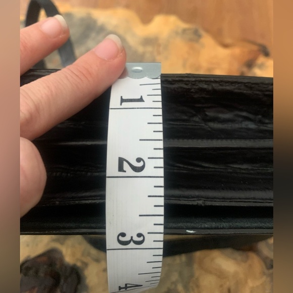 Vintage Genuine Eel Skin Black Shoulder Bag / Clutch - Picture 6 of 9